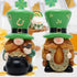 Hodao 2 PCS Spring St Patricks Day Gnomes Decorations Beard Elf Decor Home Table Ornament Decor Dwarf Figurines for St. Patricks Day Gifts Green Irish Gnome Decorations
