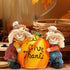 Hodao Fall Thanksgiving Resin Scarecrow Pumpkin Figurines