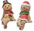 Hodao Gingerbread Man Figurines Decorations – Festive Stock Hanger Decor for Fireplace, Tabletop Decoration, Holiday Gift for Family Traditional Christmas Sock Holder Decor