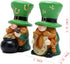 Hodao 2 PCS Spring St Patricks Day Gnomes Decorations Beard Elf Decor Home Table Ornament Decor Dwarf Figurines for St. Patricks Day Gifts Green Irish Gnome Decorations