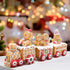 Hodao 9.25” Christmas Gingerbread Man Train Decorations for