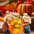 Hodao Fall Thanksgiving Resin Scarecrow Pumpkin Figurines