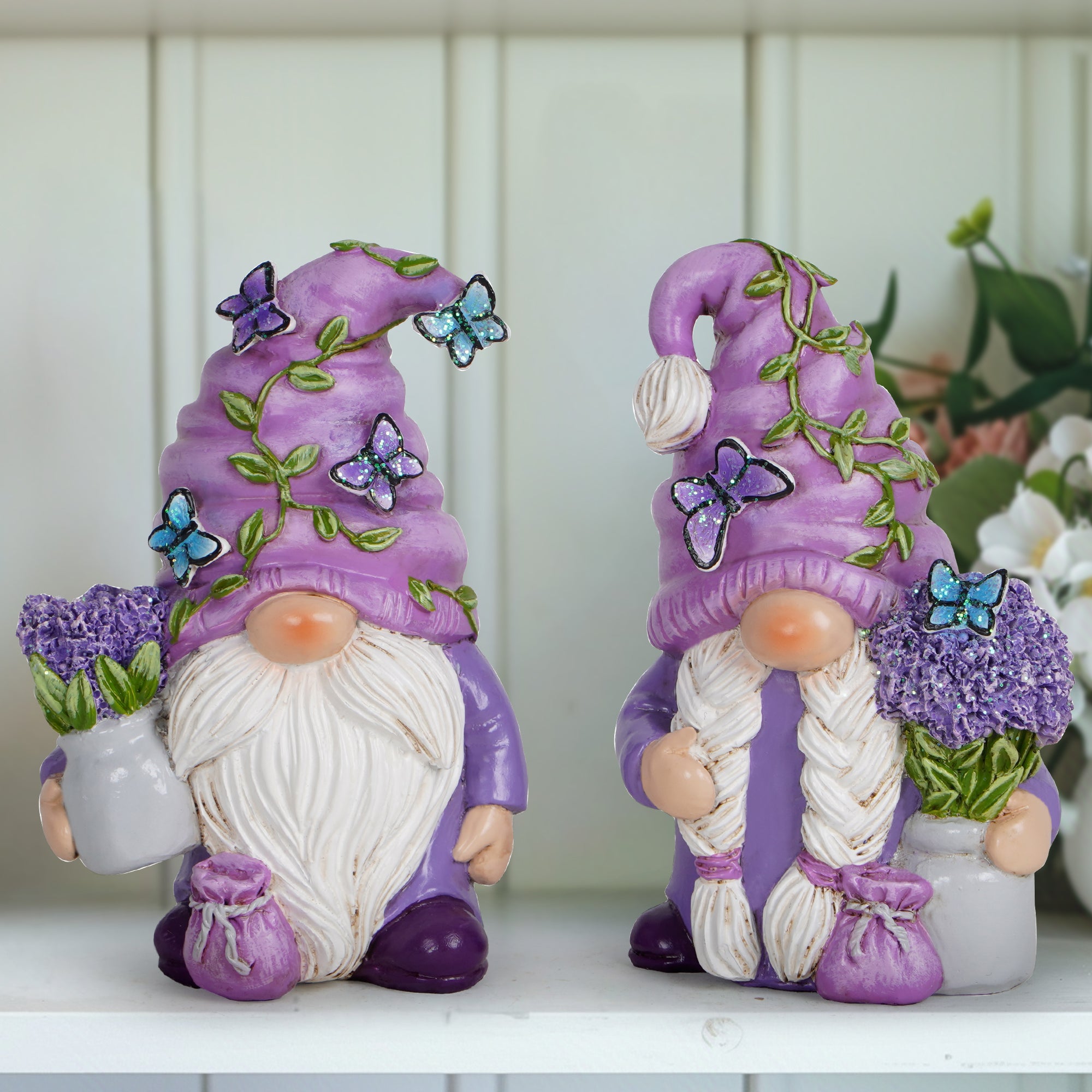 2PCS Lavender Dream Gnome Set - Purple Scented Wonderland Journey