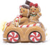 Hodao Christmas Gingerbread Car Decoration – Gingerbread Couple Figurine Driving Holiday Car with Lights, Festive Christmas Ornament for Home, Table, Mantel, Living Room Decor