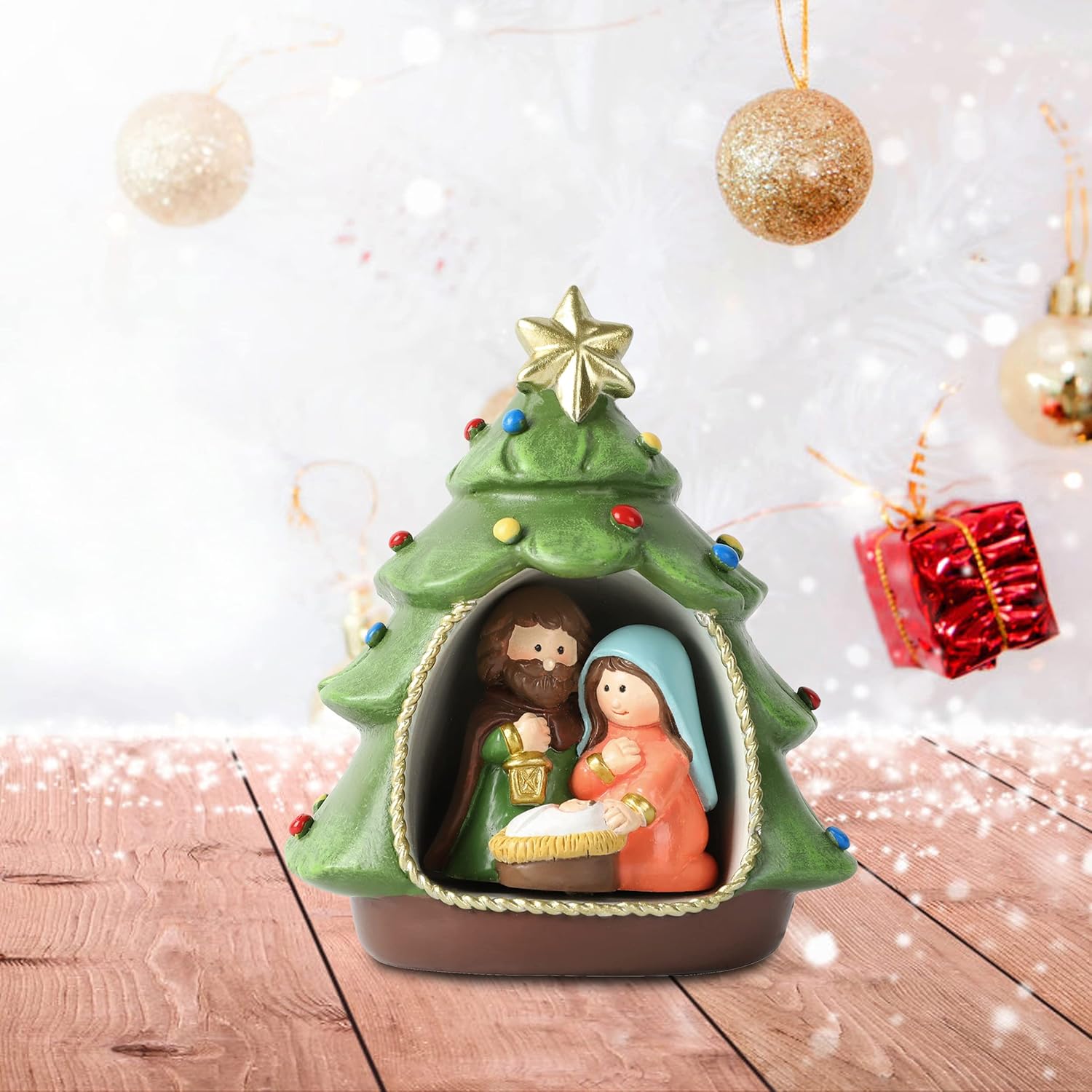 Hodao Green Christmas Nativity Sets