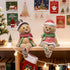 Hodao Gingerbread Man Figurines Decorations – Festive Stock Hanger Decor for Fireplace, Tabletop Decoration, Holiday Gift for Family Traditional Christmas Sock Holder Decor