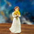 Hodao Warm Embrace Figurine, hand-painted for friends, sunflower lovers, moms & grandmas. (White-Flower)