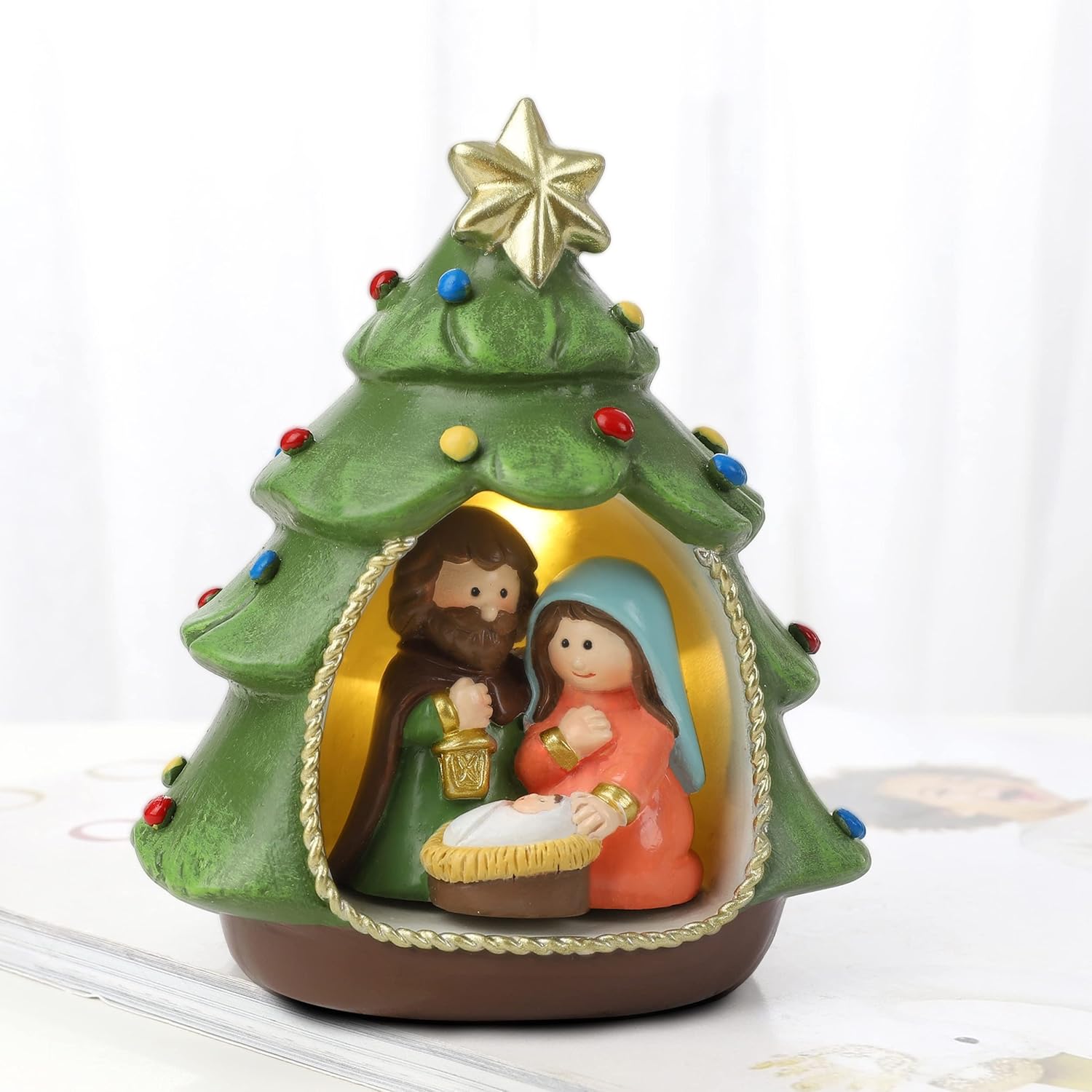 Hodao Green Christmas Nativity Sets