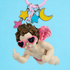 Cheeky Cupid Angel Keychain – Funny Rebel Cherub Pendant with Heart Sunglasses, Creative Statement Accessory for Bags, Keys & Gifts
