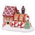 Hodao Christmas Decorations Gingerbread House Train Decor Figurine Battery Operated (2 AAA)-5.7”L Resin Christmas Village Houses for Festive Holiday Decor Indoor Xmas Party and Home Display (Train)