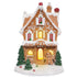 Hodao Christmas Decorations Gingerbread House Decor Figurine, Battery-Powered (2 AAA), 8" H Resin Christmas Village Houses-Festive Indoor Home Christmas Party Display (Christmas Village Houses 8")