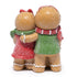 Hodao Christmas Gingerbread Family Figurines – Hand-Painted Resin Holiday Decorations with Red & Green Scarves, Festive Indoor Ornaments for Home, Bedroom & Tabletop, Heartwarming Décor