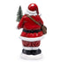 Hodao Christmas Santa Figurine Holding Tree, Hand-Painted Resin Santa Claus Statue with Gifts, Festive Holiday Decoration for Tabletop, Mantel, Shelf, Home Décor Accent