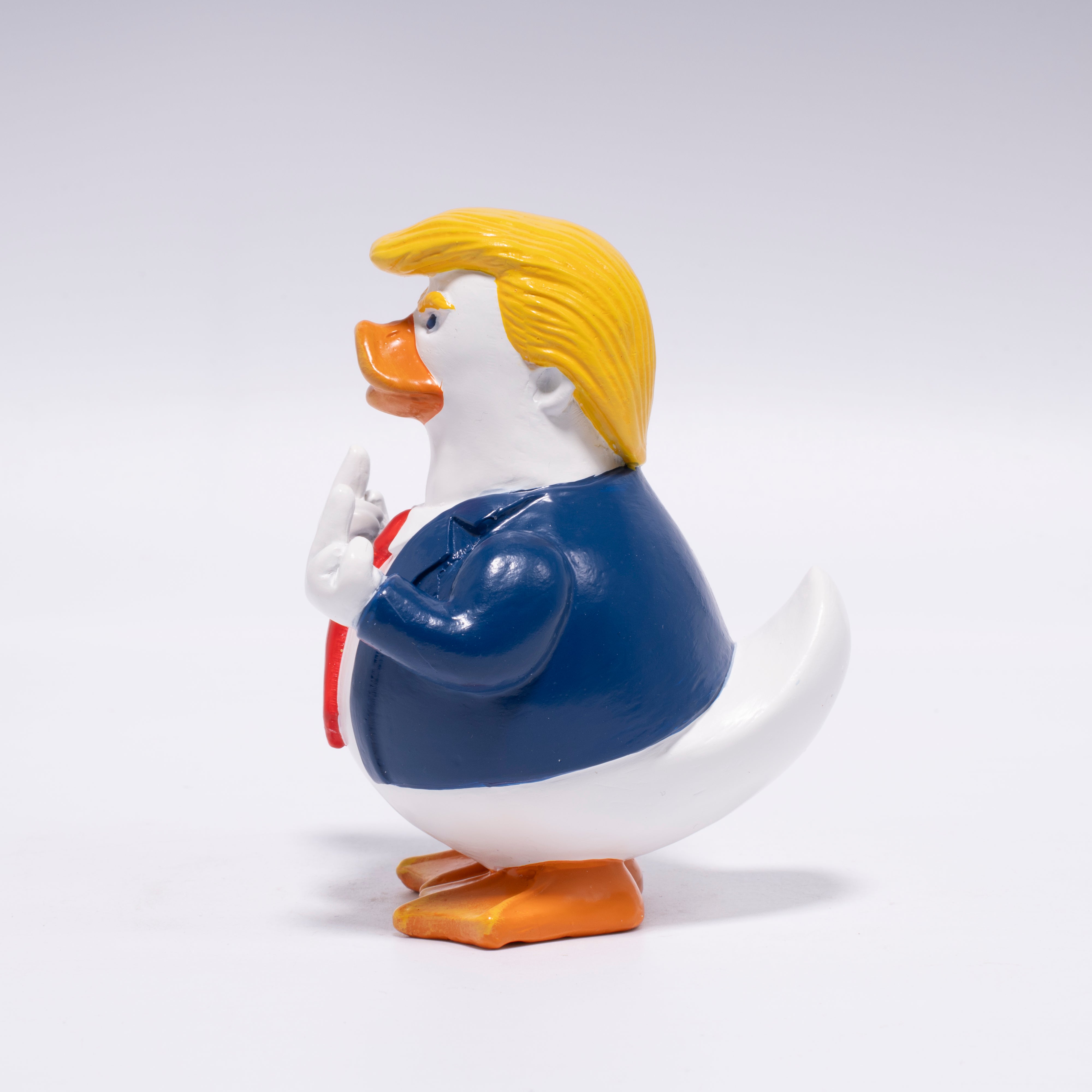 Hodao Funny Trump-Style Duck Figurine,  Novelty Gag Gift for Adults, Desk & Car Decor
