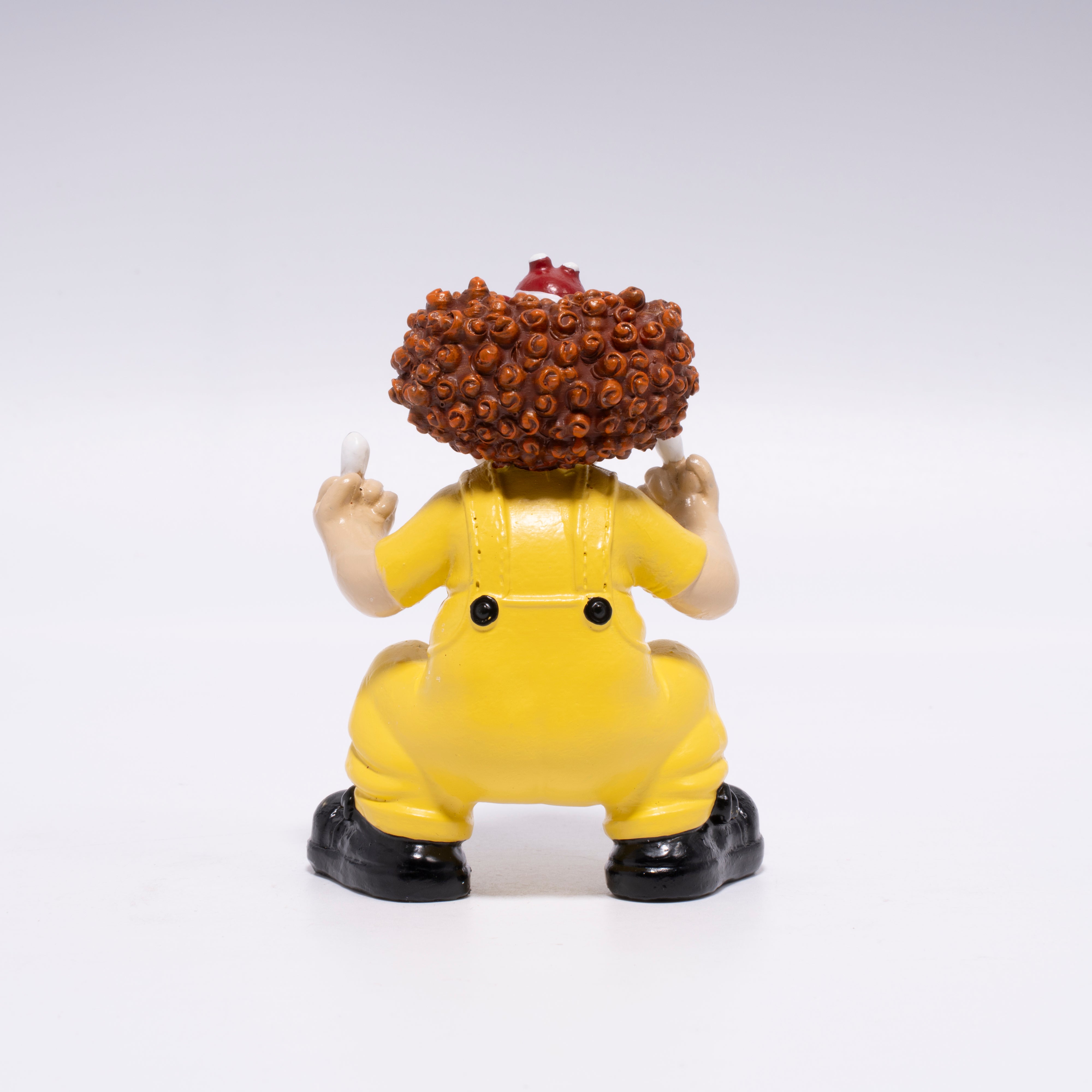 Hodao Funny Clown Figurine, Mini Gag Collectible Figure with Attitude Gesture, Novelty Desk & Car Decoration Gift for Adults