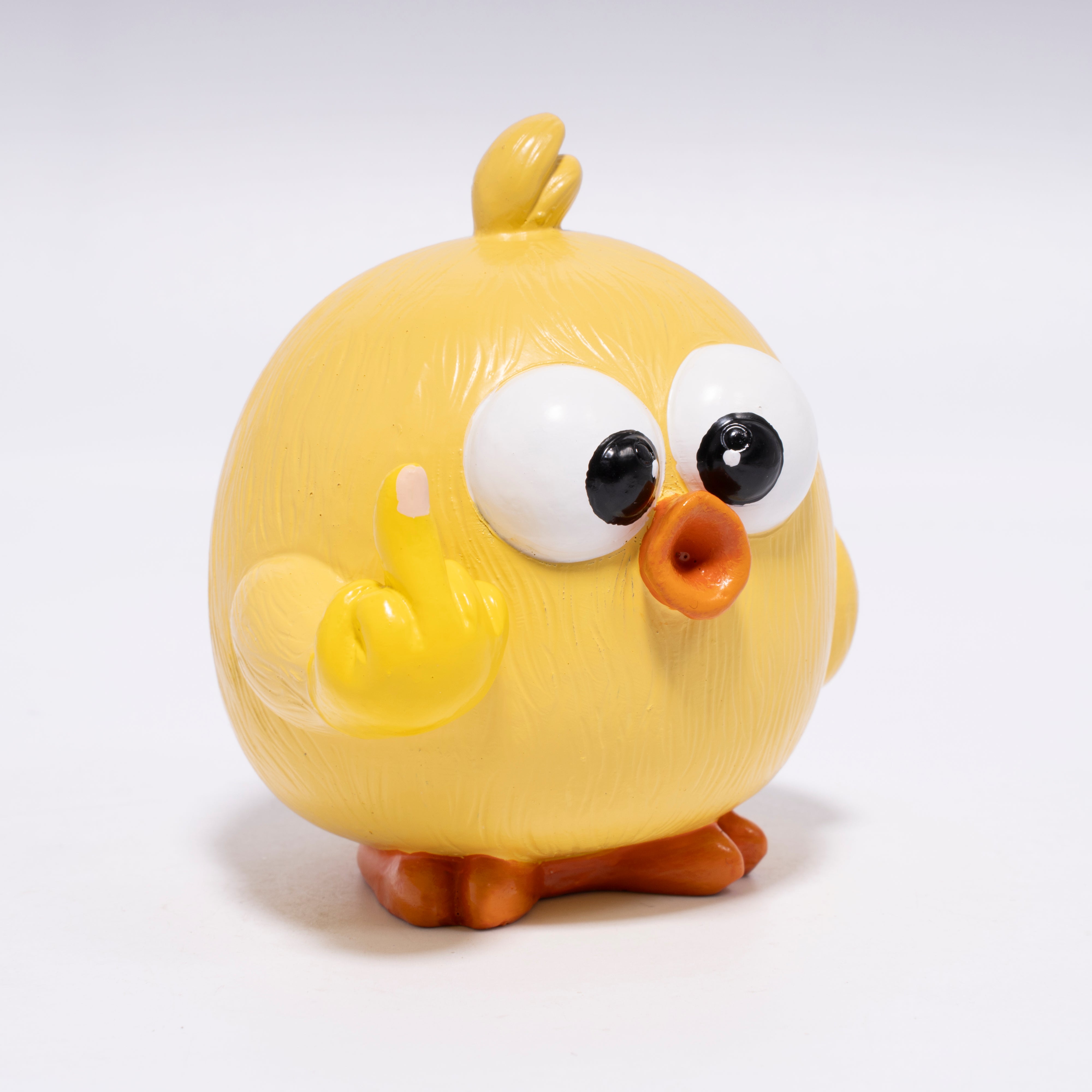Hodao Cheeky Yellow Chick Figurine – Funny Attitude Desk Decor & Unique Gift for Home or Office
