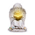 Hodao  Solar Angel Garden Statue with LED Lighted Book, Resin Outdoor Guardian Angel Figurine, Waterproof Lawn Yard Patio Decor, Memorial Sympathy Sculpture for Porch Backyard Gift