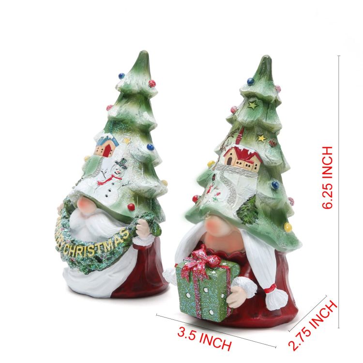 Hodao 2pcs Christmas Gnomes Decorations Handmade Scandinavian Gnomes