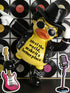 Hodao Michael Duck Figurine – Nostalgic Healing Decor & Heartwarming Free-Spirited Gift for Music Lovers