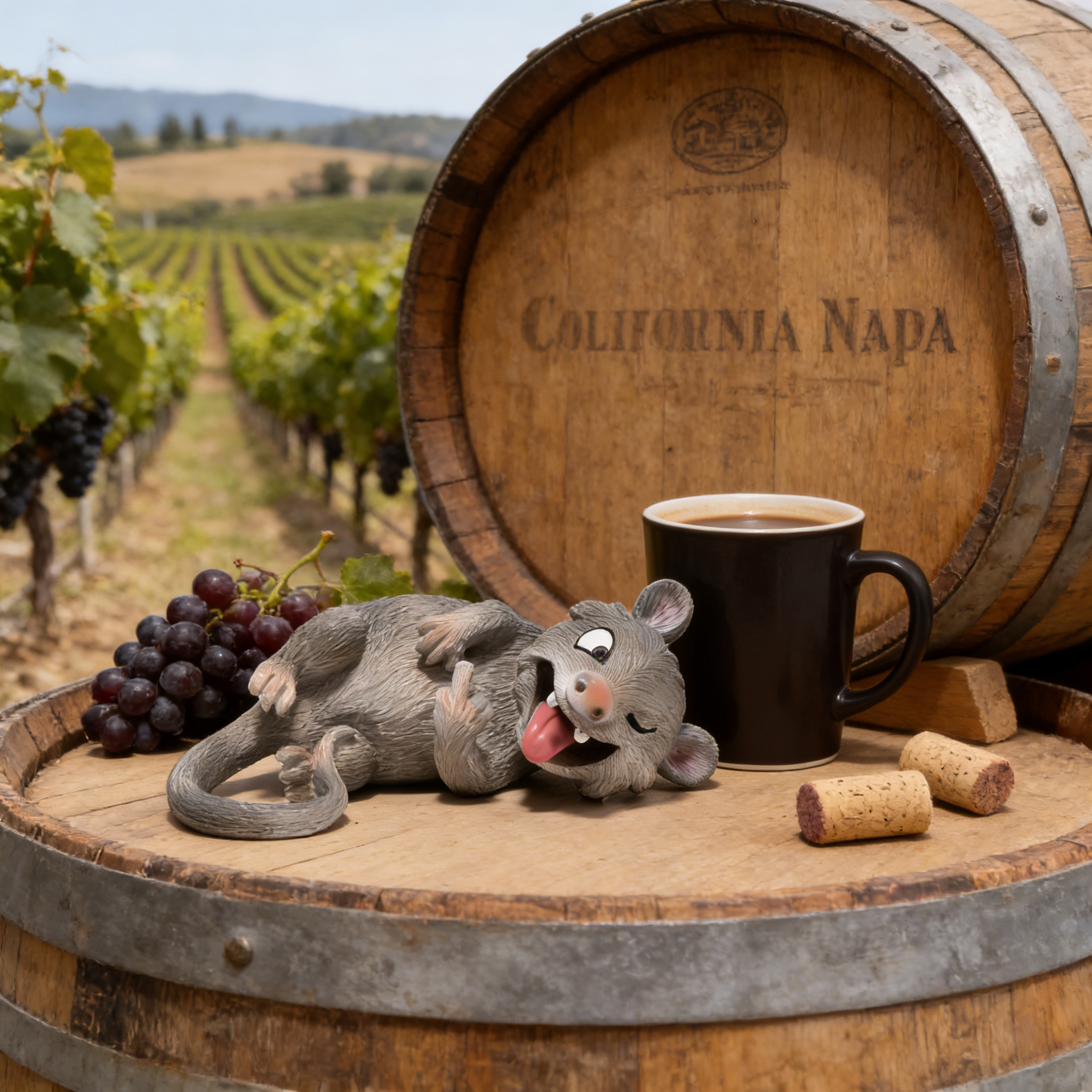 Hodao Hilarious Laughing Opossum Figurine, Novelty Gag Gift for Adults, Desk & Car Decor