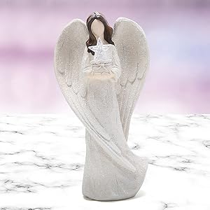 Hodao 8.9 Inch Angel Figurines Praying Home Decorations