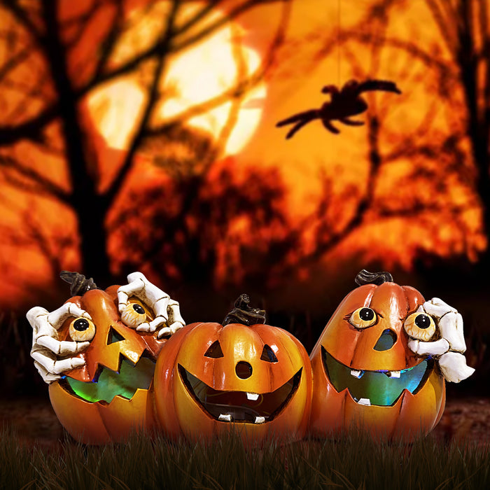 Hodao Halloween Creative Pumpkin Skull Hands (1)