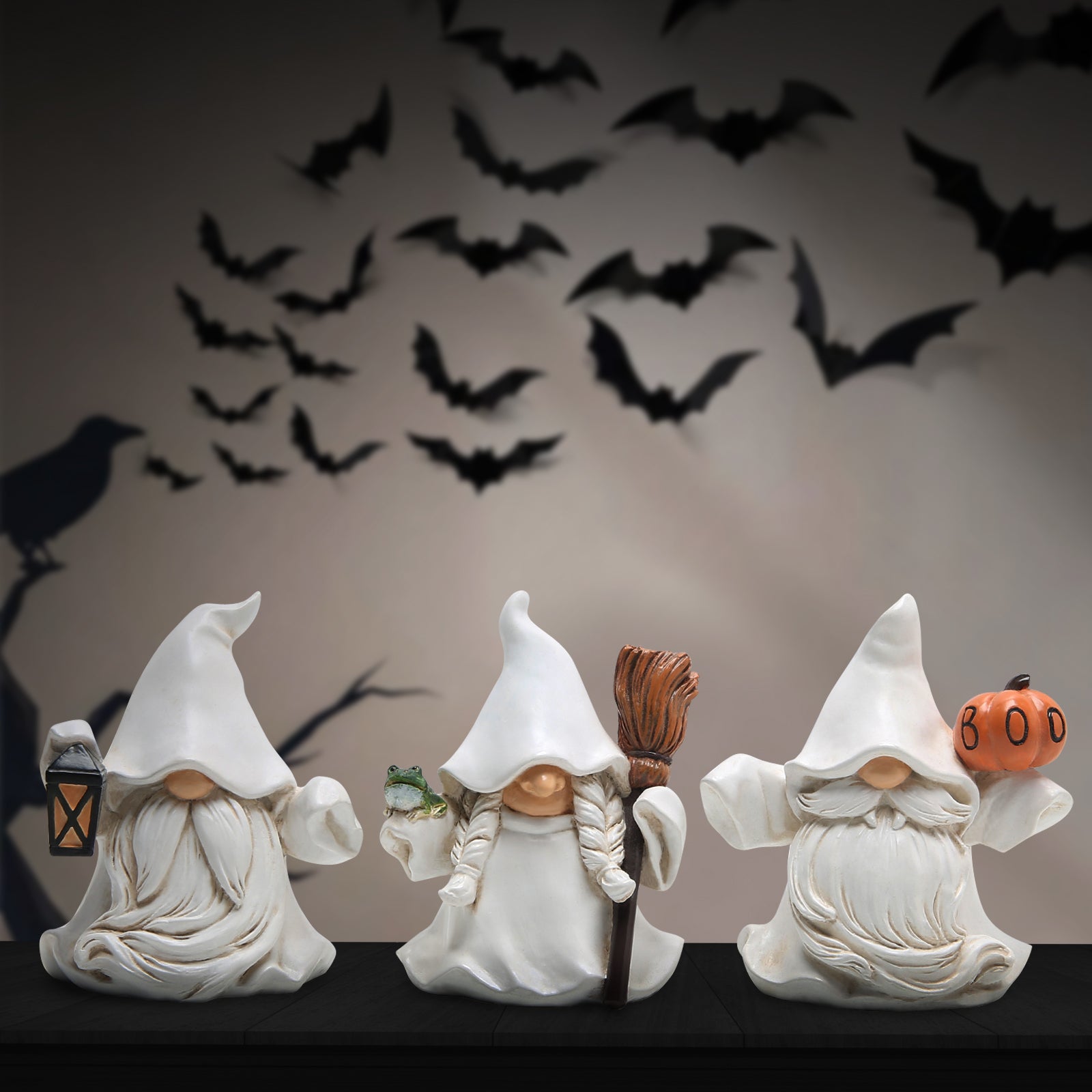 Hodao Halloween Ghost Gnome 3PCS