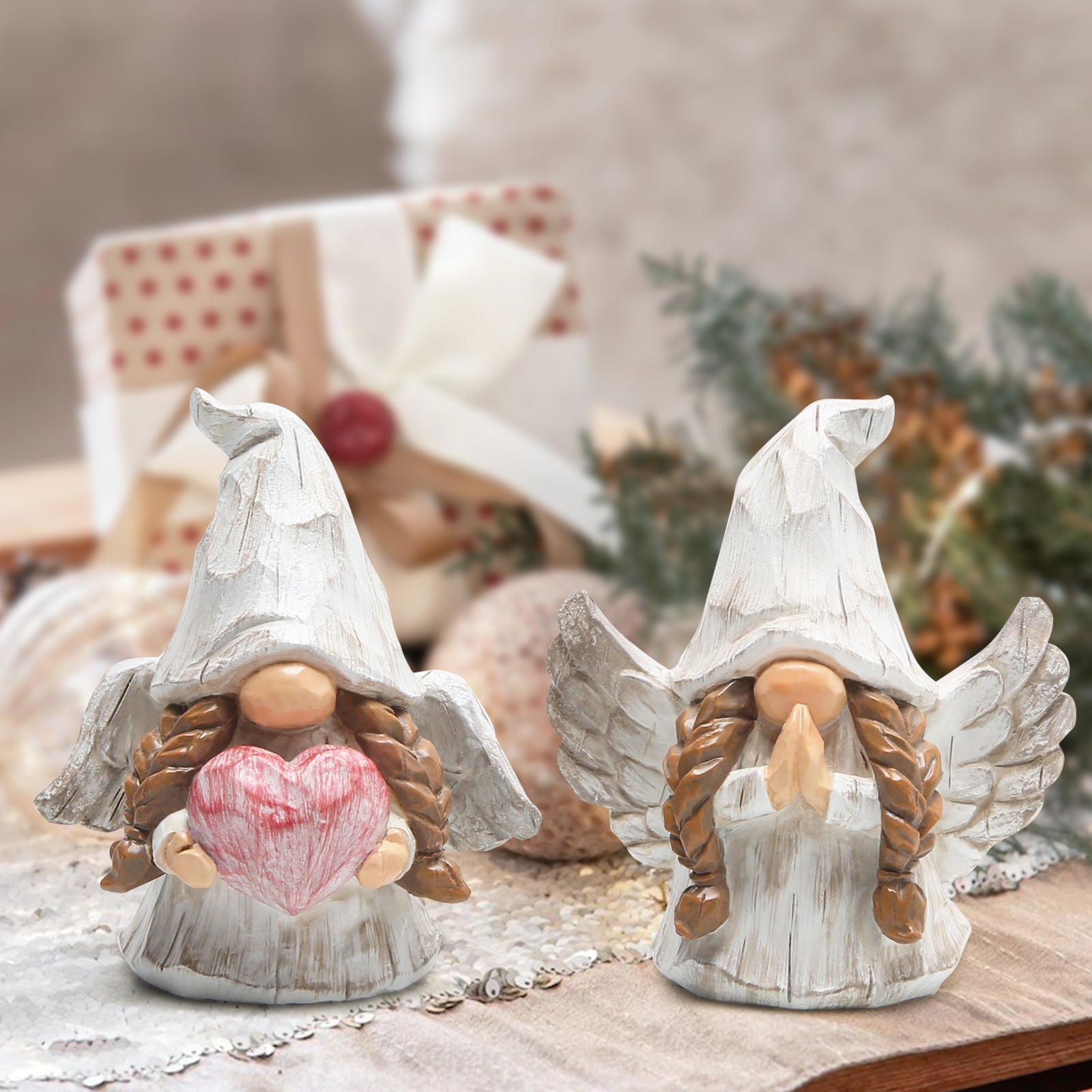 Hodao Christmas Gnomes Collection Figurines Decorations for Home