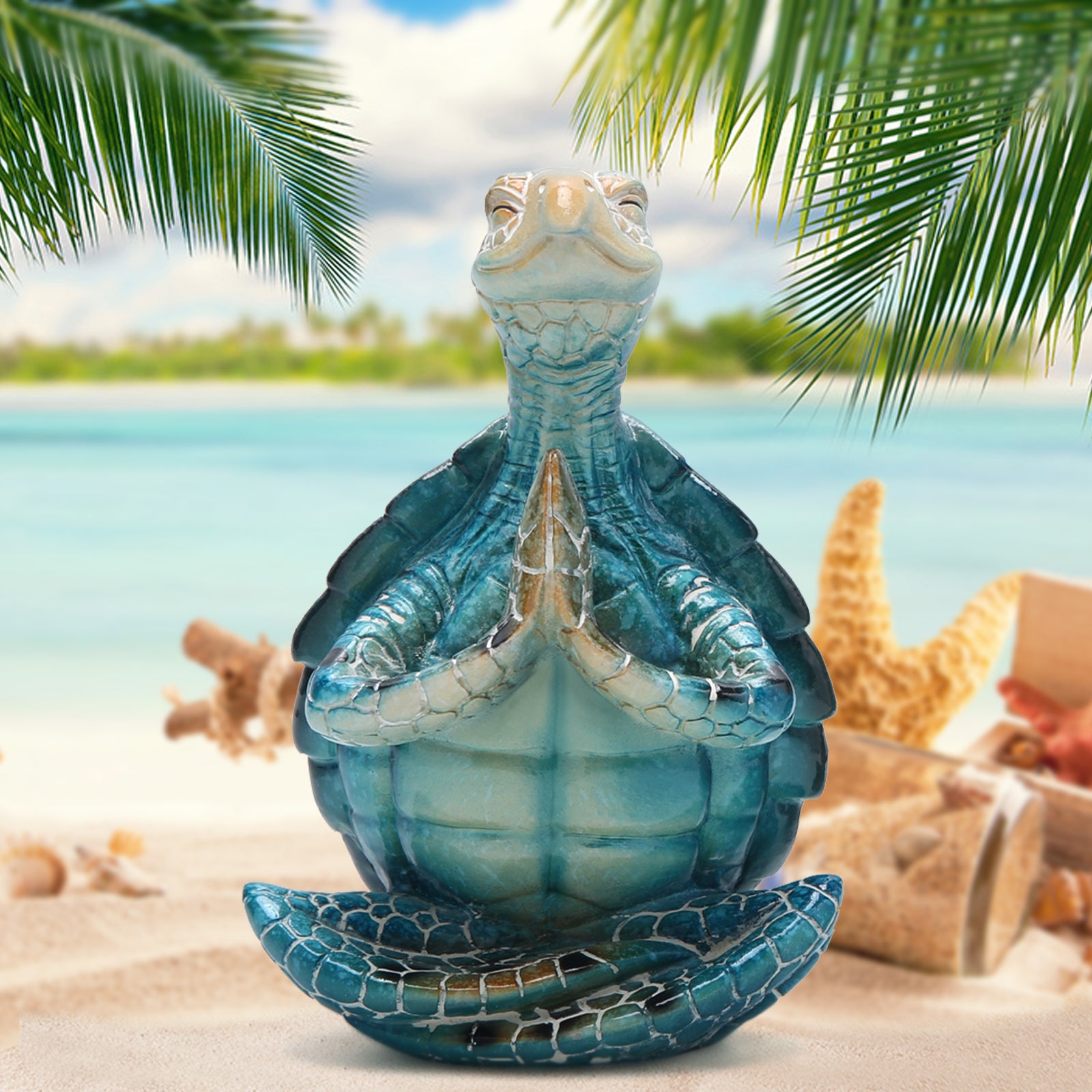 Hodao Sea Turtle Yoga Figurines Decorations