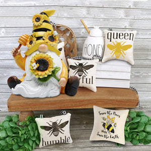 Hodao Bumble Bee Spring Gnome Decorations