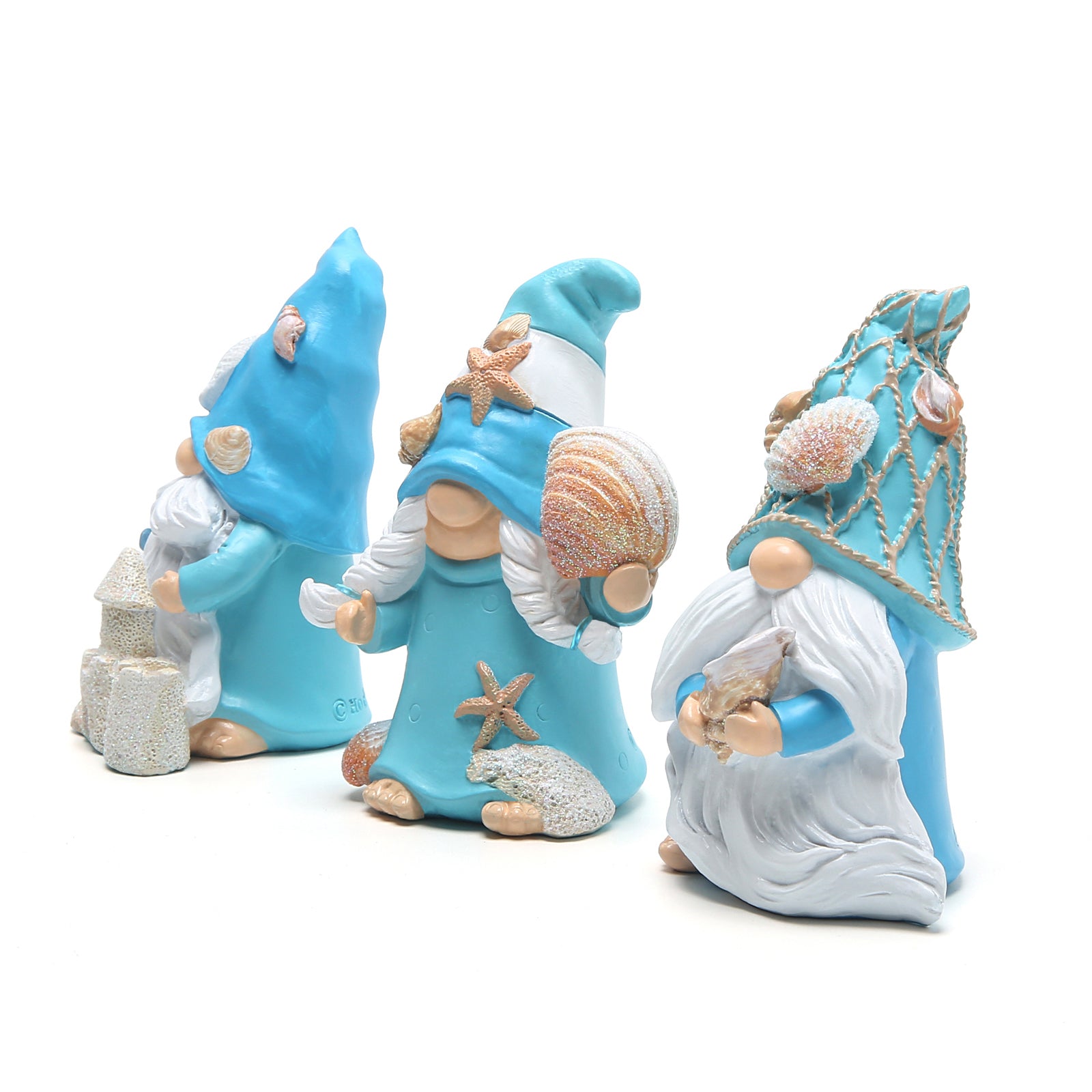 Hodao 3PCS Summer Gnomes Decor Sea Star Shell Gnomes