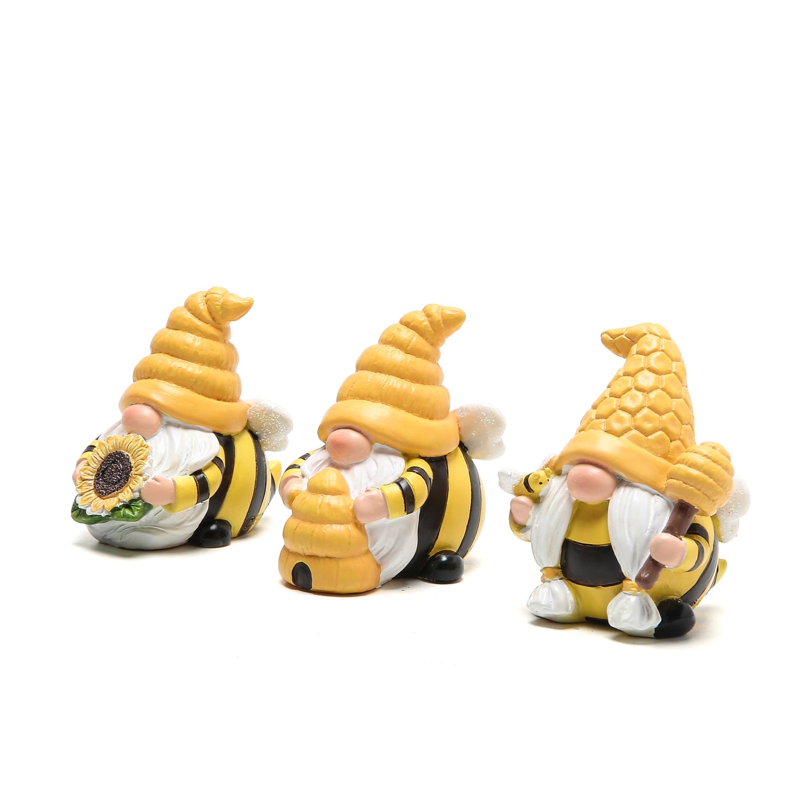 Hodao 3 PCS Bumble Bee Spring Gnome Decorations