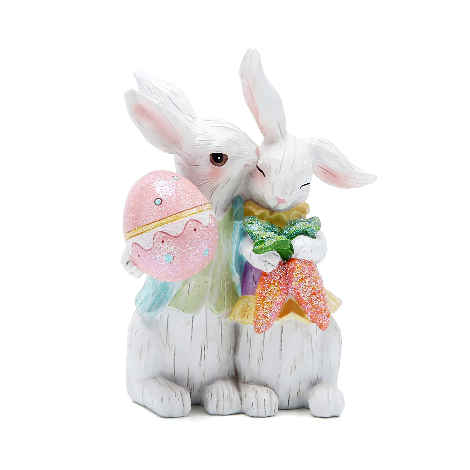 Hodao Easter Bunny Couple Decorations Spring Easter Rabbit Decors