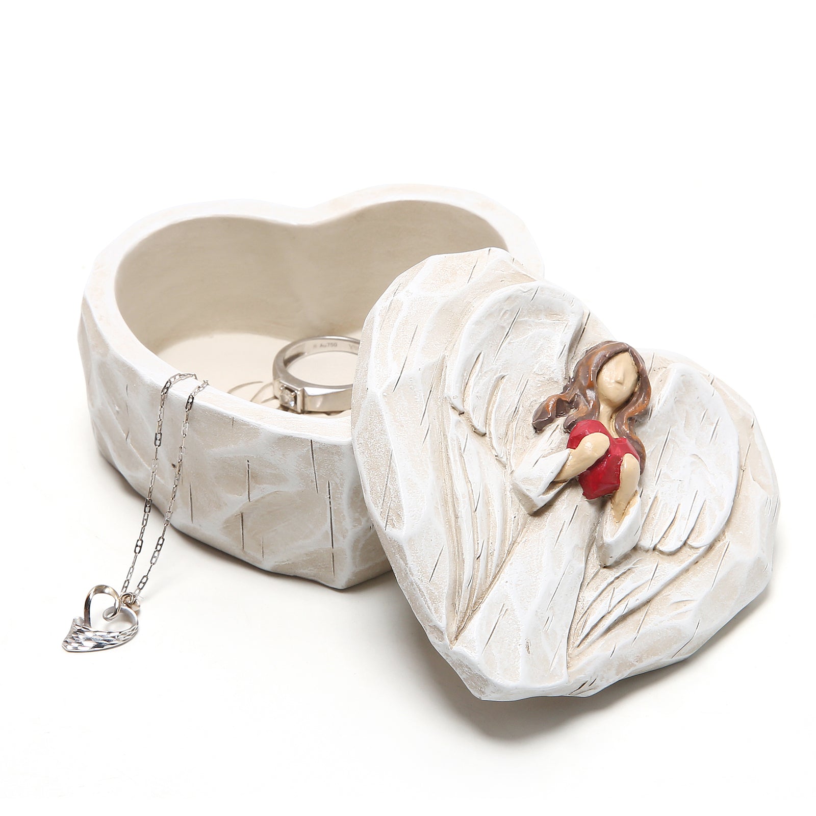 Hodao Keepsake Box angel holding heart