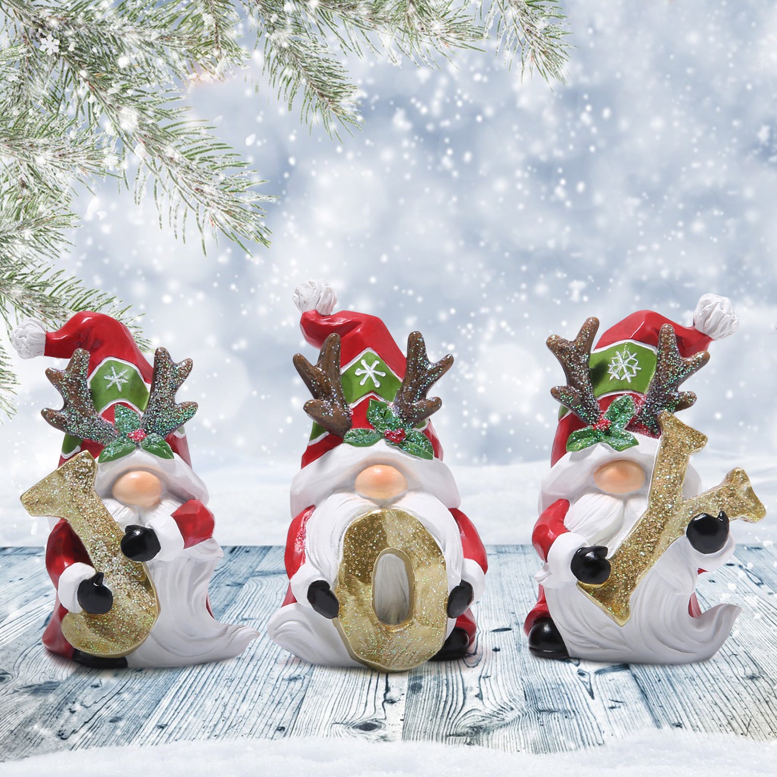 Hodao Christmas Joy Gnomes Decorations Indoor Home Decor