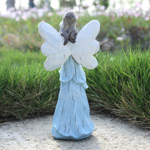Hodao Angle Figurines Fairy Decorations (Light Blue Namaste)