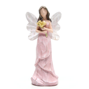Hodao Angle Figurines Fairy Decorations (Pink Bouquet)