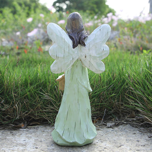 Hodao Angle Figurines Fairy Decorations (Light Green Pigeon)