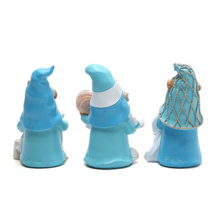 Hodao 3PCS Summer Gnomes Decor Sea Star Shell Gnomes