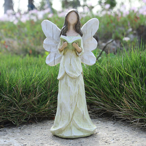 Hodao Angle Figurines Fairy Decorations (Beige Reading)