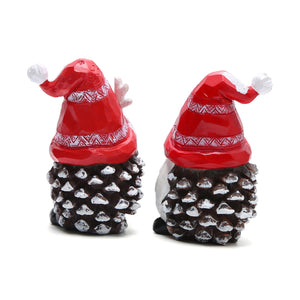 Hodao 2 PCS  Resin Gnomes Handmade Christmas Resin Gnomes