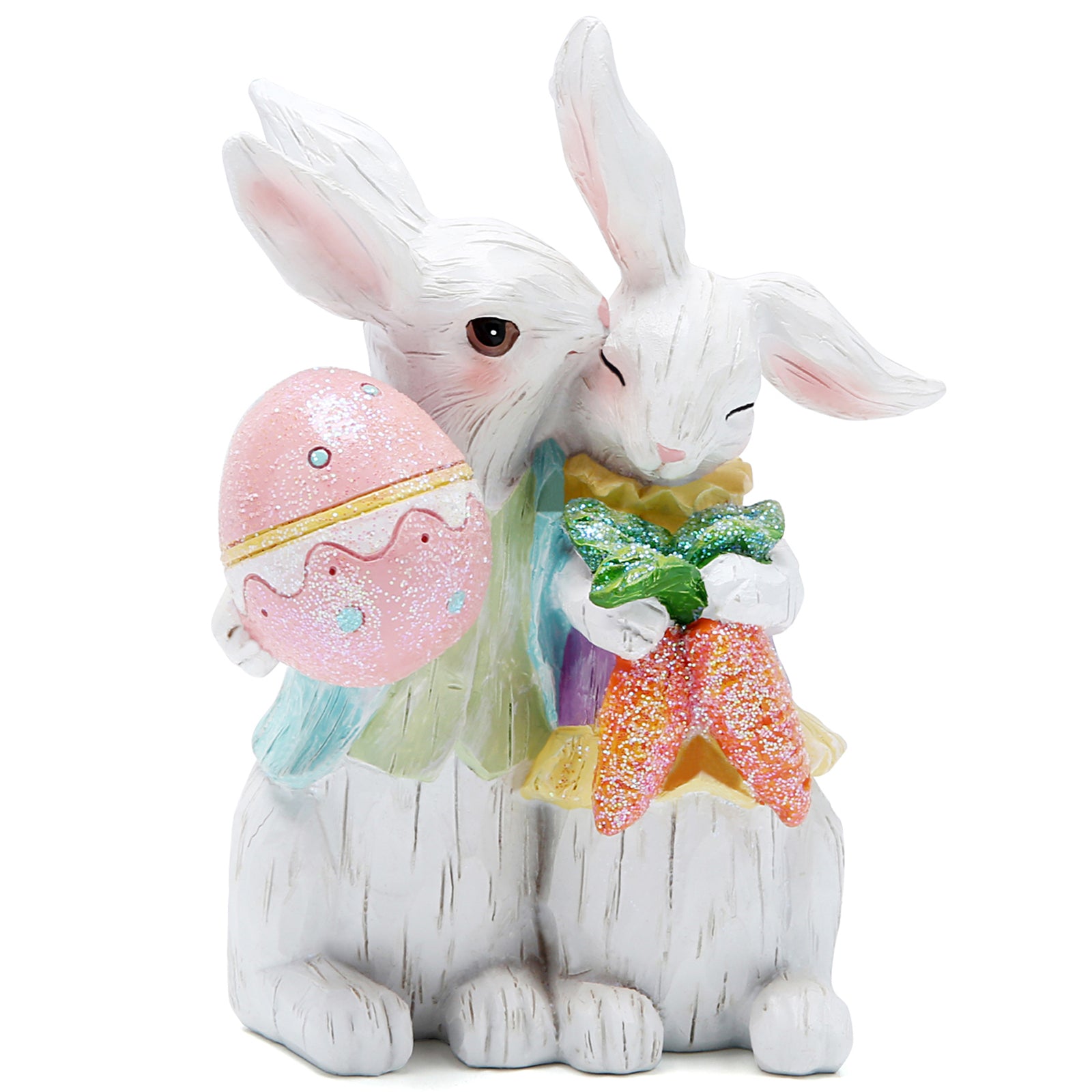 Hodao Easter Bunny Couple Decorations Spring Easter Rabbit Decors