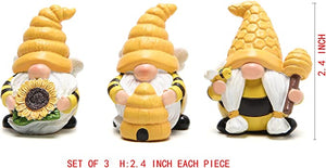 Hodao Bumble Bee Spring Garden Gnomes Decorations
