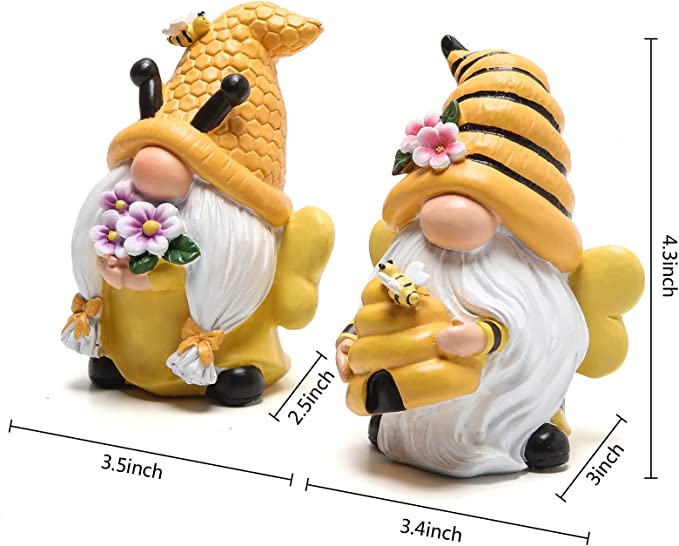 Hodao Bumble Bee Spring Garden Gnomes