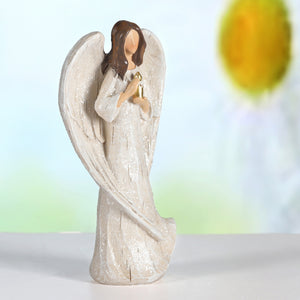 Hodao 5.8inch Angel Figurines (Angel Golden Candle)