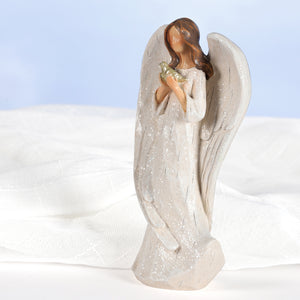 Hodao 5.8inch Angel Figurines (Angel Golden Dove)