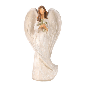 Hodao 8.9inch Angel  Figurines （holding the cross）